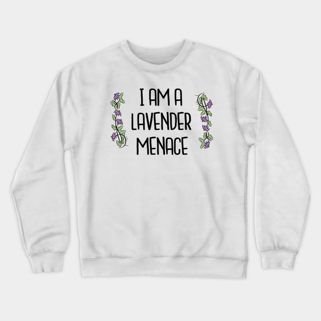 Lavender Menace Crewneck Sweatshirt by fumyi123